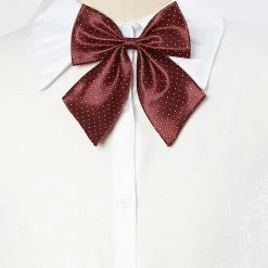 Allegra K Accessories Dots Pre-Tied Bowknot Bow Tie For Women Men Bowtie Adjustable Strap