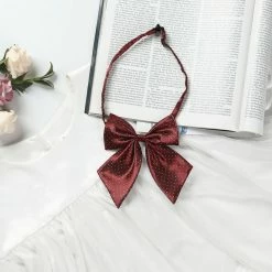 Allegra K Accessories Dots Pre-Tied Bowknot Bow Tie For Women Men Bowtie Adjustable Strap