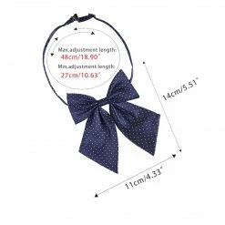 Allegra K Accessories Dots Pre-Tied Bowknot Bow Tie For Women Men Bowtie Adjustable Strap