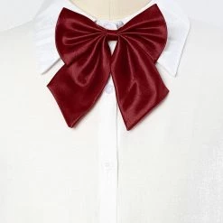 Allegra K Accessories Adjustable Solid Color Pre-tied Bowknot Uniform Bow Tie For Women Men Costume Accessory