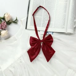 Allegra K Accessories Adjustable Solid Color Pre-tied Bowknot Uniform Bow Tie For Women Men Costume Accessory