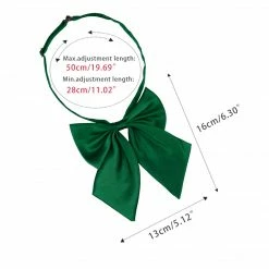 Allegra K Accessories Adjustable Solid Color Pre-tied Bowknot Uniform Bow Tie For Women Men Costume Accessory