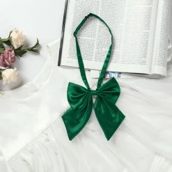 Allegra K Accessories Adjustable Solid Color Pre-tied Bowknot Uniform Bow Tie For Women Men Costume Accessory