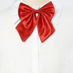 Allegra K Accessories Adjustable Solid Color Pre-tied Bowknot Uniform Bow Tie For Women Men Costume Accessory