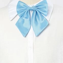 Allegra K Accessories Adjustable Solid Color Uniform Pre-tied Bowknot Halter Neck Bow Tie For Women