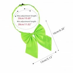 Allegra K Accessories Adjustable Solid Color Uniform Pre-tied Bowknot Halter Neck Bow Tie For Women