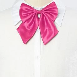 Allegra K Accessories Adjustable Solid Color Uniform Pre-tied Bowknot Halter Neck Bow Tie For Women