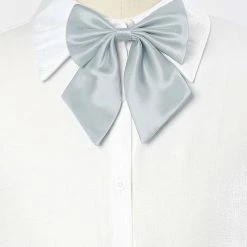 Allegra K Accessories Adjustable Solid Color Uniform Pre-tied Bowknot Halter Neck Bow Tie For Women