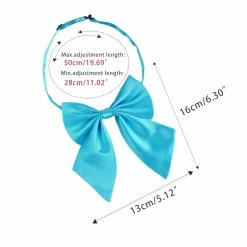 Allegra K Accessories Adjustable Solid Color Uniform Pre-tied Bowknot Halter Neck Bow Tie For Women
