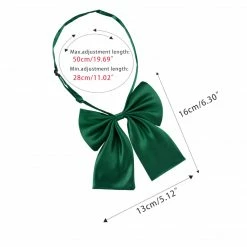 Allegra K Accessories Pre-Tied Bowknot Bow Tie For Women Adjustable Strap Bowtie Solid Color