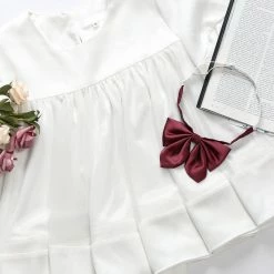 Allegra K Accessories Women‘s Pre-tied Solid Color Bowknot Bowties School Uniform Bow Tie