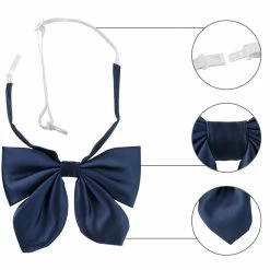 Allegra K Accessories Women‘s Pre-tied Solid Color Bowknot Bowties School Uniform Bow Tie