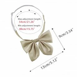 Allegra K Accessories Women‘s Pre-tied Solid Color Bowknot Bowties School Uniform Bow Tie