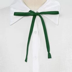 Allegra K Accessories Solid Color Bowtie Bowknot For Women Men Self Tie Bow Ties Adjustable