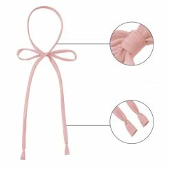 Allegra K Accessories Solid Color Bowtie Bowknot For Women Men Self Tie Bow Ties Adjustable