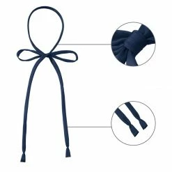 Allegra K Accessories Solid Color Bowtie Bowknot For Women Men Self Tie Bow Ties Adjustable