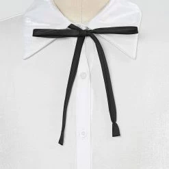 Allegra K Accessories Solid Color Bowtie Bowknot For Women Men Self Tie Bow Ties Adjustable