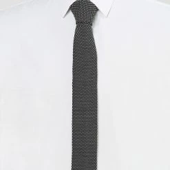 Allegra K Knitted Neckties For Men Regular Tie Heart Print Ties