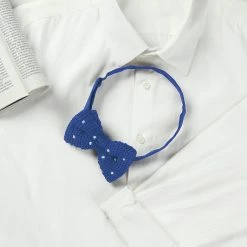 Allegra K Men's Pre-tied Polka Dots Bowties Adjustable Strap Knitted Bow Tie Accessories