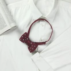 Allegra K Men's Pre-tied Polka Dots Bowties Adjustable Strap Knitted Bow Tie Accessories