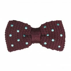 Allegra K Men's Pre-tied Polka Dots Bowties Adjustable Strap Knitted Bow Tie Accessories