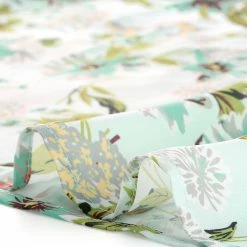 Allegra K Women's Tie V Neck Casual Boho Ruffled 3/4 Sleeve Floral Blouse Tops