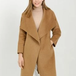 Allegra K Women's Elegant Shawl Collar Lapel Long Sleeve Belted Winter Wrap Coat With Pockets 38 Allegra K Women's Elegant Shawl Collar Lapel Long Sleeve Belted Winter Wrap Coat With Pockets