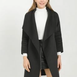 Allegra K Women's Elegant Shawl Collar Lapel Long Sleeve Belted Winter Wrap Coat With Pockets 31 Allegra K Women's Elegant Shawl Collar Lapel Long Sleeve Belted Winter Wrap Coat With Pockets