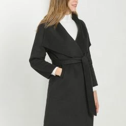 Allegra K Women's Elegant Shawl Collar Lapel Long Sleeve Belted Winter Wrap Coat With Pockets 33 Allegra K Women's Elegant Shawl Collar Lapel Long Sleeve Belted Winter Wrap Coat With Pockets