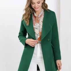 Allegra K Shawl Collar Overcoat With Pockets