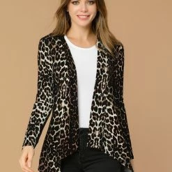 Allegra K Women's Halloween Long Sleeves Open Front Asymmetric Hem Lightweight Cardigan 85 Allegra K Women's Halloween Long Sleeves Open Front Asymmetric Hem Lightweight Cardigan