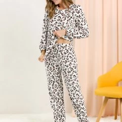 Allegra K Winter Flannel Pajama Sets For Women Cute Printed Long Sleeve Nightwear Top And Pants Loungewear Soft Sleepwears 102 Allegra K Winter Flannel Pajama Sets For Women Cute Printed Long Sleeve Nightwear Top And Pants Loungewear Soft Sleepwears