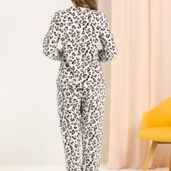 Allegra K Winter Flannel Pajama Sets For Women Cute Printed Long Sleeve Nightwear Top And Pants Loungewear Soft Sleepwears 104 Allegra K Winter Flannel Pajama Sets For Women Cute Printed Long Sleeve Nightwear Top And Pants Loungewear Soft Sleepwears