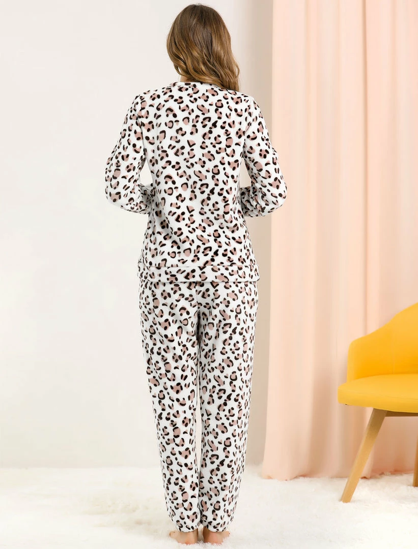 Allegra K Winter Flannel Pajama Sets For Women Cute Printed Long Sleeve Nightwear Top And Pants Loungewear Soft Sleepwears 50 Allegra K Winter Flannel Pajama Sets For Women Cute Printed Long Sleeve Nightwear Top And Pants Loungewear Soft Sleepwears