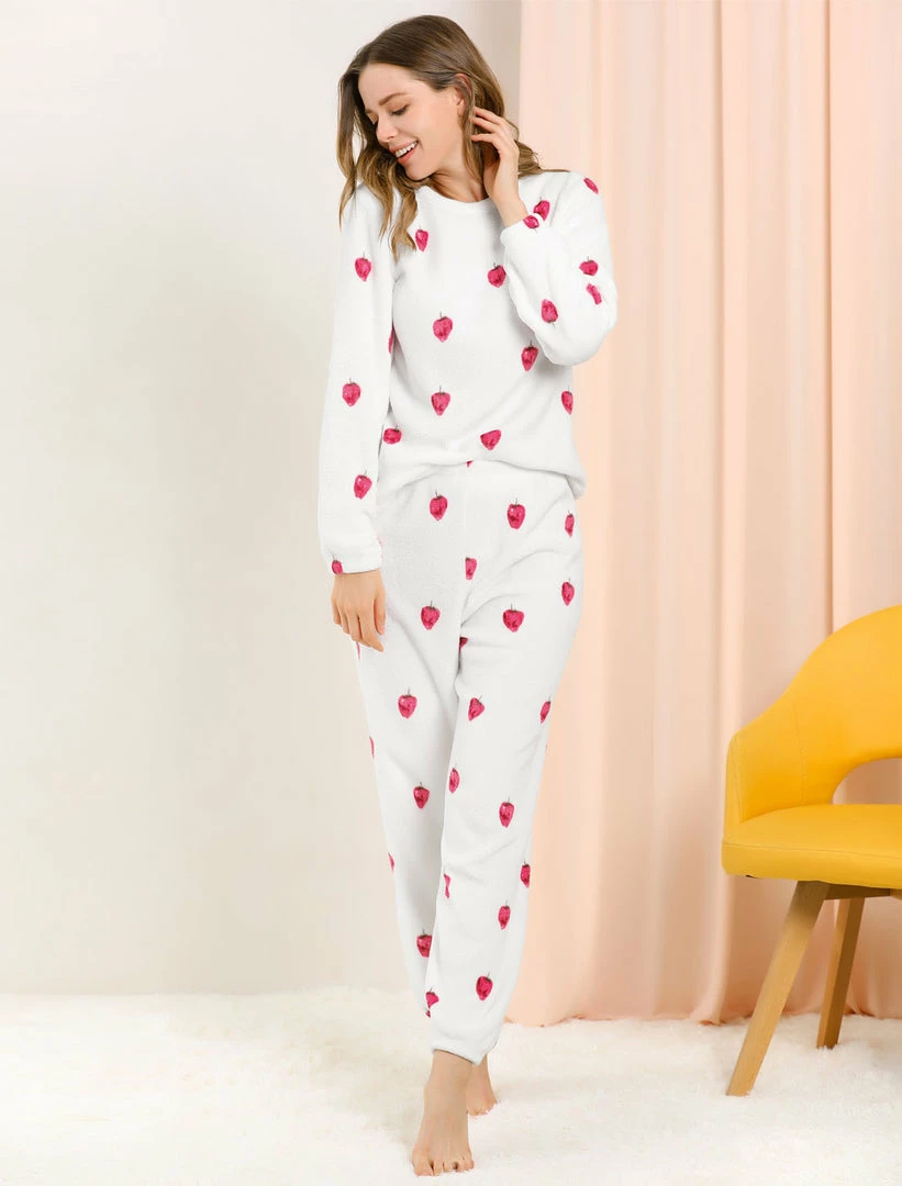 Allegra K Winter Flannel Pajama Sets For Women Cute Printed Long Sleeve Nightwear Top And Pants Loungewear Soft Sleepwears 53 Allegra K Winter Flannel Pajama Sets For Women Cute Printed Long Sleeve Nightwear Top And Pants Loungewear Soft Sleepwears