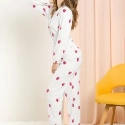 Allegra K Winter Flannel Pajama Sets For Women Cute Printed Long Sleeve Nightwear Top And Pants Loungewear Soft Sleepwears 109 Allegra K Winter Flannel Pajama Sets For Women Cute Printed Long Sleeve Nightwear Top And Pants Loungewear Soft Sleepwears