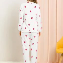 Allegra K Winter Flannel Pajama Sets For Women Cute Printed Long Sleeve Nightwear Top And Pants Loungewear Soft Sleepwears 110 Allegra K Winter Flannel Pajama Sets For Women Cute Printed Long Sleeve Nightwear Top And Pants Loungewear Soft Sleepwears