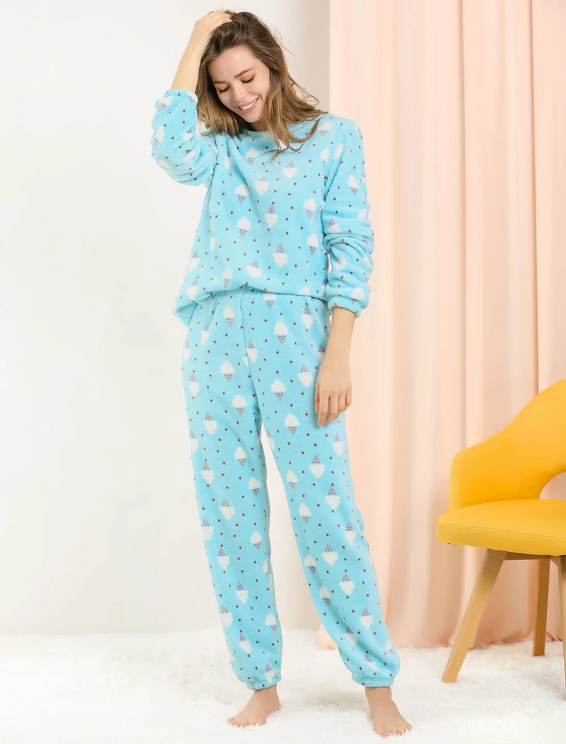 Allegra K Winter Flannel Pajama Sets For Women Cute Printed Long Sleeve Nightwear Top And Pants Loungewear Soft Sleepwears 41 Allegra K Winter Flannel Pajama Sets For Women Cute Printed Long Sleeve Nightwear Top And Pants Loungewear Soft Sleepwears