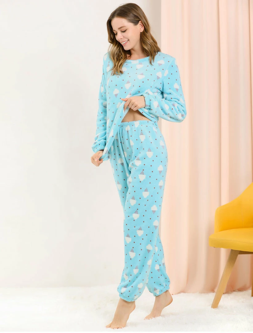 Allegra K Winter Flannel Pajama Sets For Women Cute Printed Long Sleeve Nightwear Top And Pants Loungewear Soft Sleepwears 43 Allegra K Winter Flannel Pajama Sets For Women Cute Printed Long Sleeve Nightwear Top And Pants Loungewear Soft Sleepwears