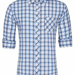 Allegra K Men's Check Shirts Long Sleeve Button Down Casual Western Plaid Shirt 64 Allegra K Men's Check Shirts Long Sleeve Button Down Casual Western Plaid Shirt