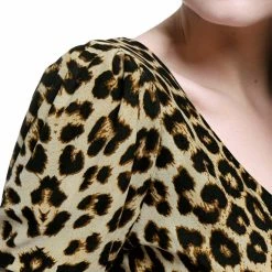 Allegra K 6507 Ladies Long Sleeves Scoop Neck Leopard Prints Peplum Shirt Women 87 Allegra K 6507 Ladies Long Sleeves Scoop Neck Leopard Prints Peplum Shirt Women