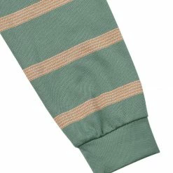 Allegra K Men's Pullover Color Block Long Sleeve Striped Golf Polo Shirts