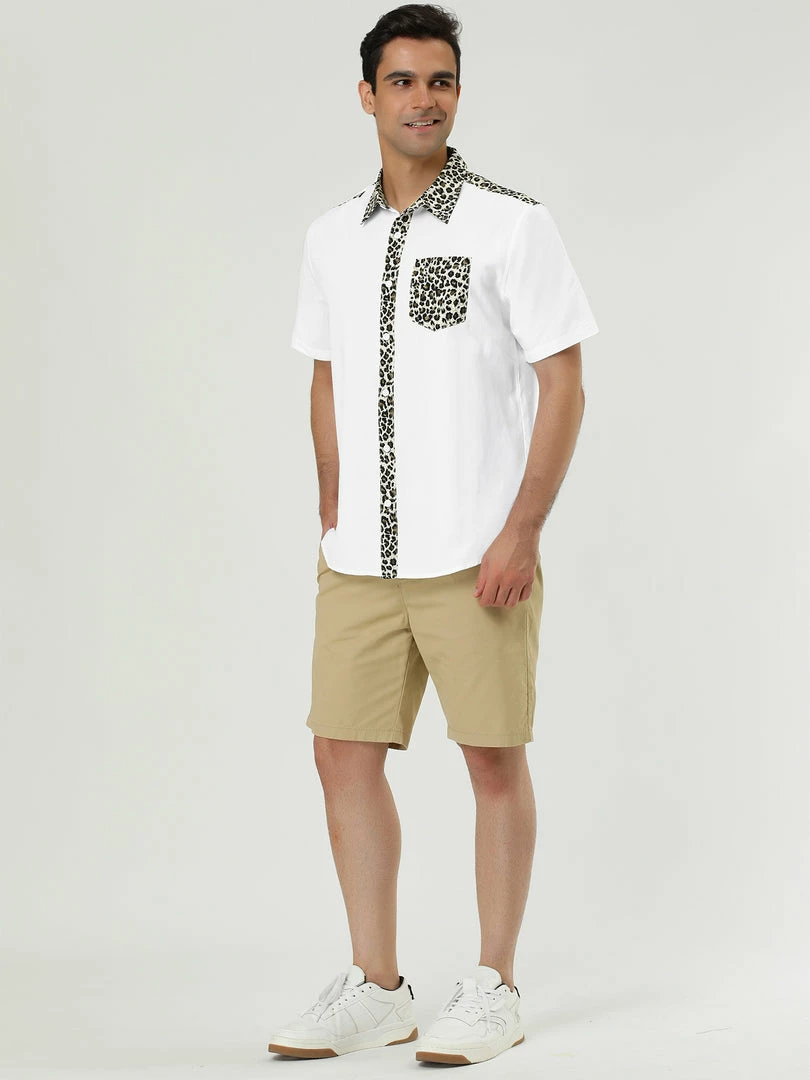 Allegra K 1310 8838 Men Summer Floral Print Pocket Short Sleeve Button Down Hawaiian Shirt 57 Allegra K 1310 8838 Men Summer Floral Print Pocket Short Sleeve Button Down Hawaiian Shirt