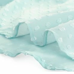 Allegra K Deep V Neck Drawstring Ruffled Swiss Dots Long Sleeves Sheer Chiffon Blouse