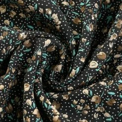 Allegra K Women's Smocked Puff Sleeve Ruffle Peplum Ditsy Floral Top Blouse