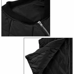 Allegra K Men's Gilet Winter Zip Up Stand Collar Puffer Vest Jacket