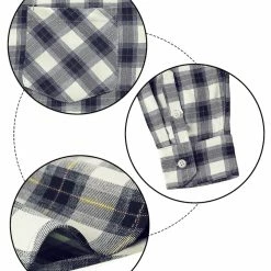 Allegra K Men's Check Shirts Long Sleeve Button Down Casual Western Plaid Shirt 63 Allegra K Men's Check Shirts Long Sleeve Button Down Casual Western Plaid Shirt