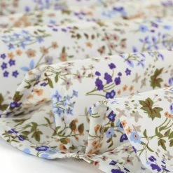 Allegra K Women's V Neck Ruffle Sleeveless Mini Floral Dress