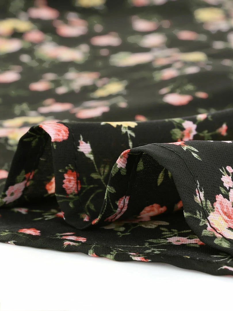 Allegra K Women's Floral Collar Casual Blouse Short Sleeve Button Up Tops 9 Allegra K Women's Floral Collar Casual Blouse Short Sleeve Button Up Tops