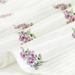 Allegra K Women's Cotton Frilled Top Turndown Collar Solid Blouse Shirt